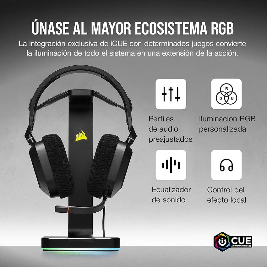 Thumbnail 5 de Corsair HS80 RGB Auriculares Gaming 7.1 con Micrófono