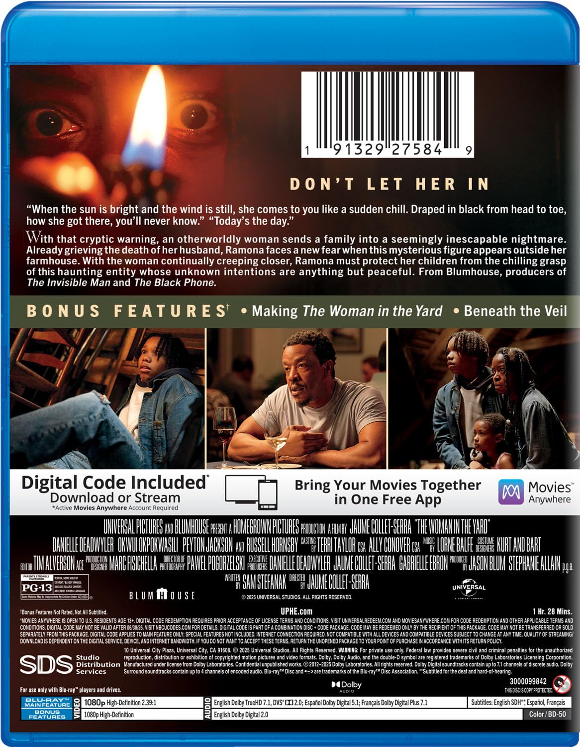 Detalle de The Woman in the Yard 191329275849 Collector's Edition Blu-ray + Digital
