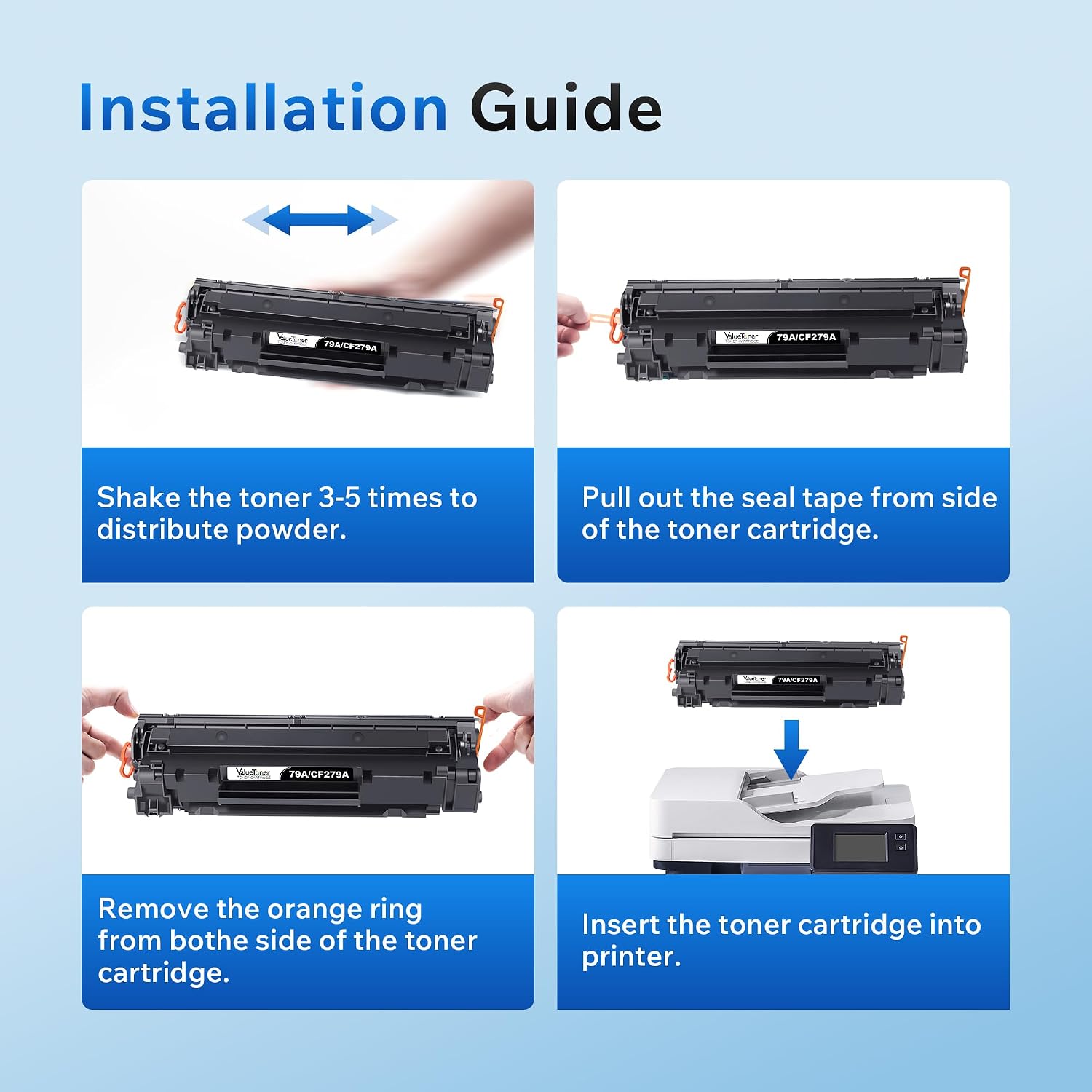 Detalle de Valuetoner Compatible Toner Cartridges 4-Pack