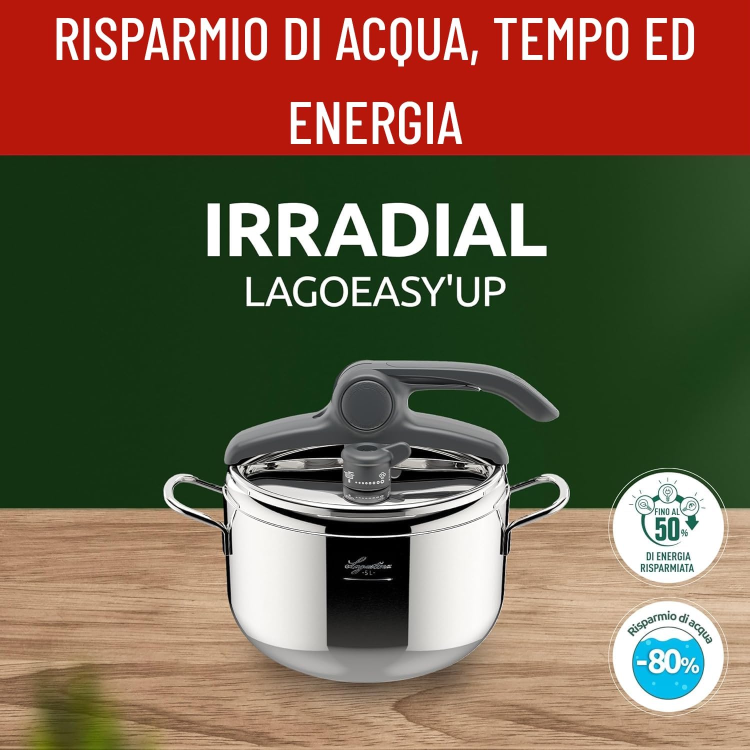 Detalle 2 de Lagostina Irradial Control Pentola a Pressione 5 L
