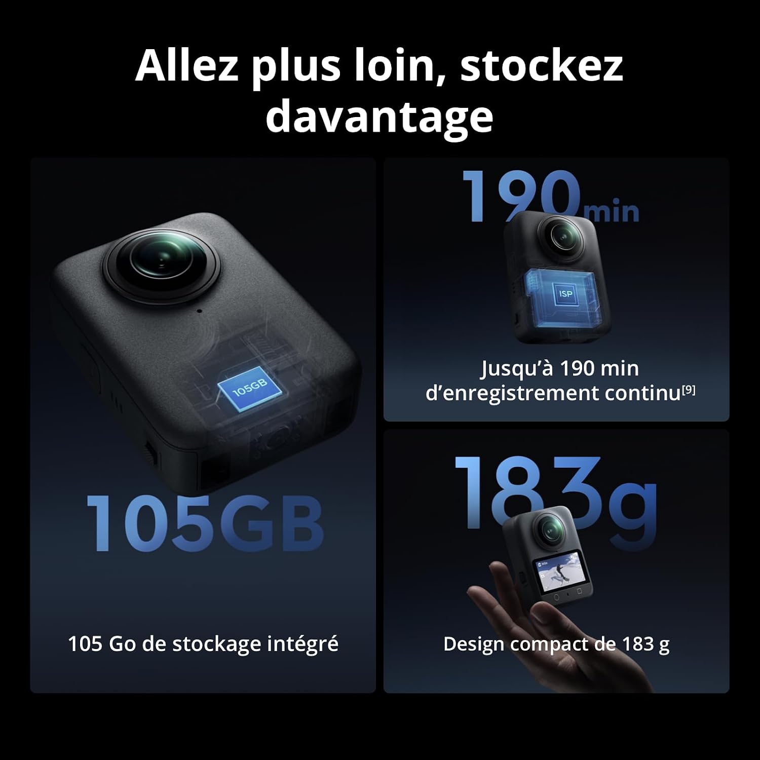 Thumbnail 6 de DJI Osmo 360 caméra 360 8K Native 1 pouce