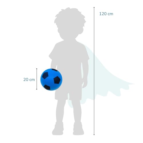 Thumbnail 6 de Alldoro Balón de Espuma Azul Ø20 cm – Fútbol suave para interiores