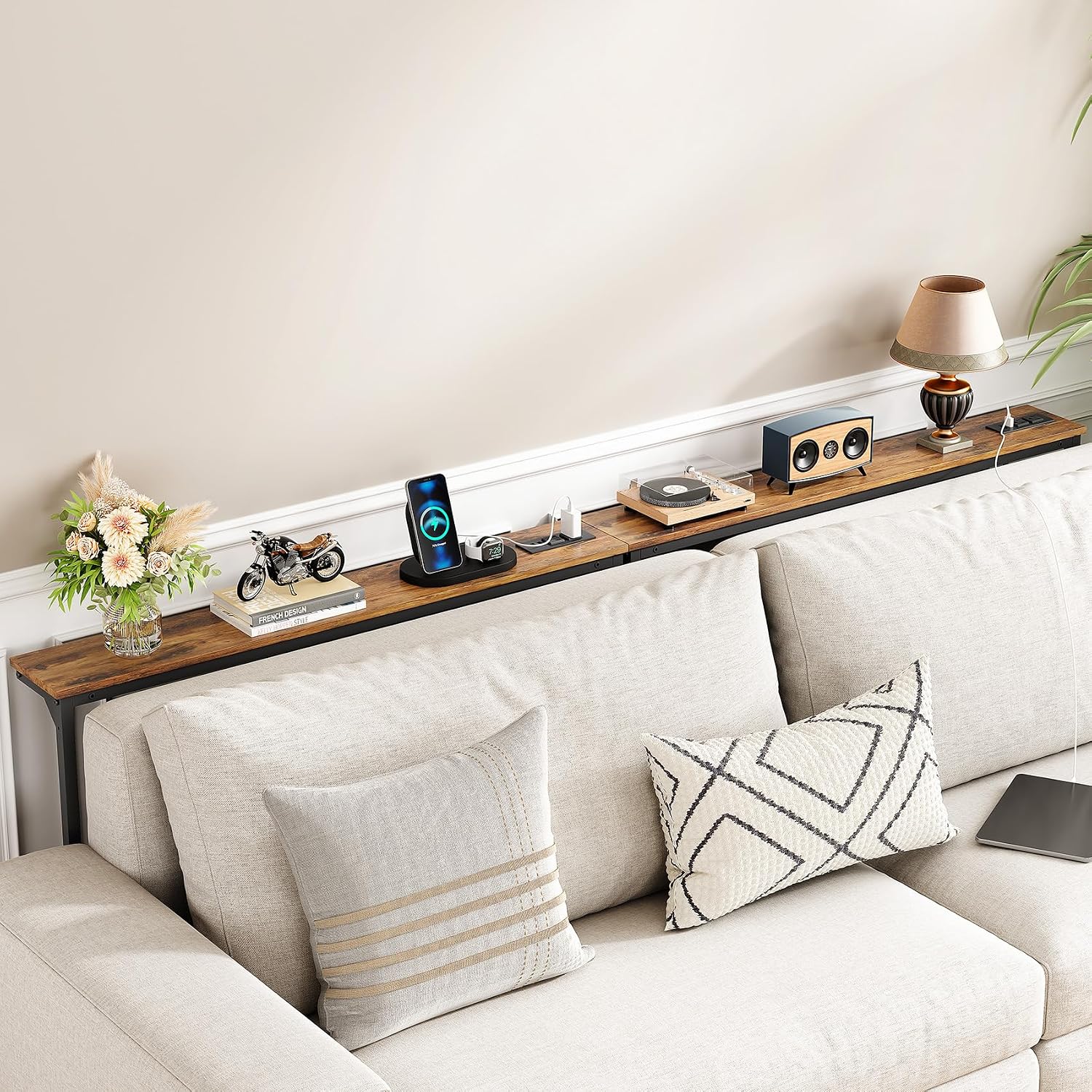 Detalle de Kitstorack Narrow Console Table, 5.9-inch Depth