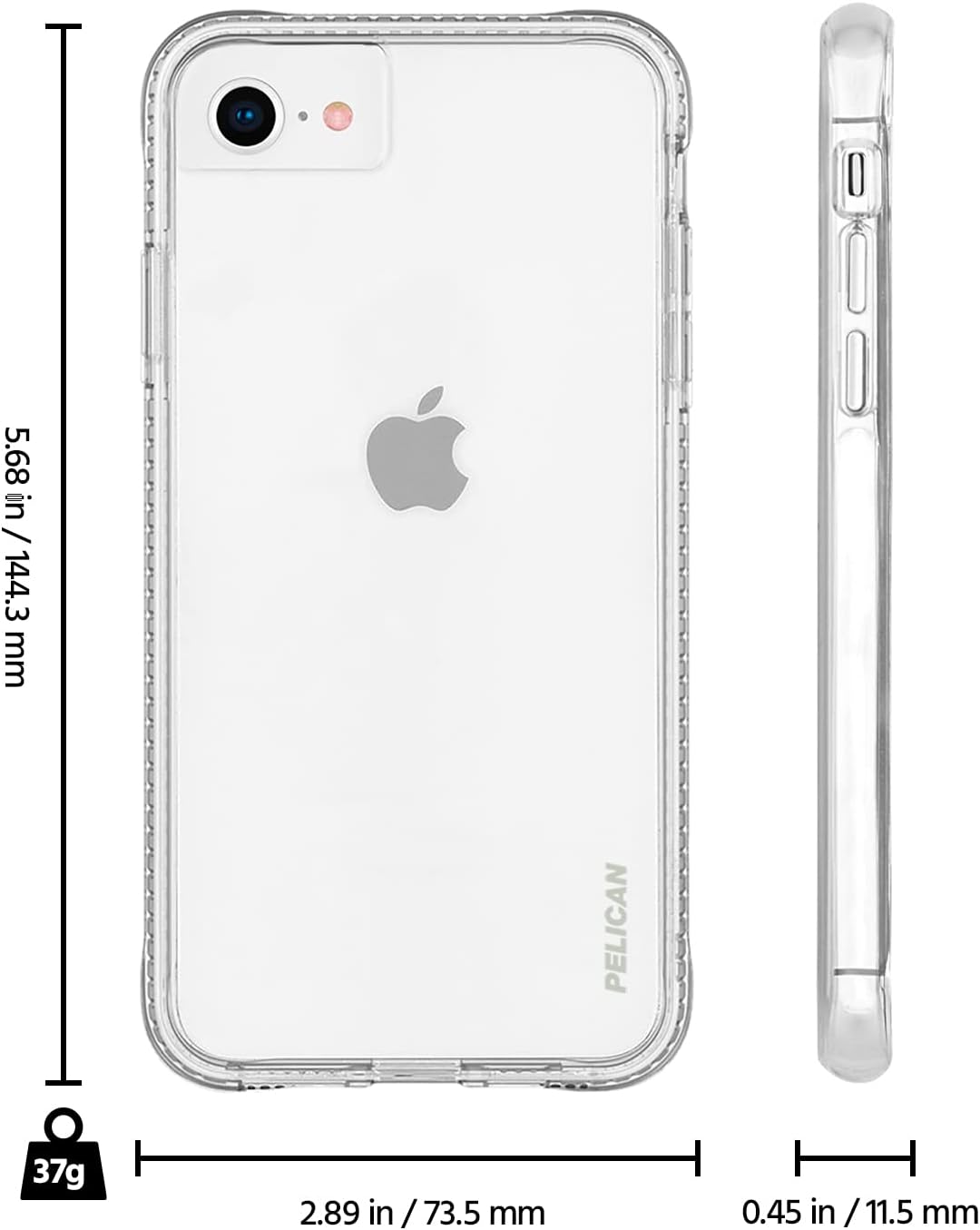 Detalle 2 de Pelican Ranger PP048850 iPhoneケース クリア・抗菌仕様・4.5m耐落下衝撃・ワイヤレス充電対応
