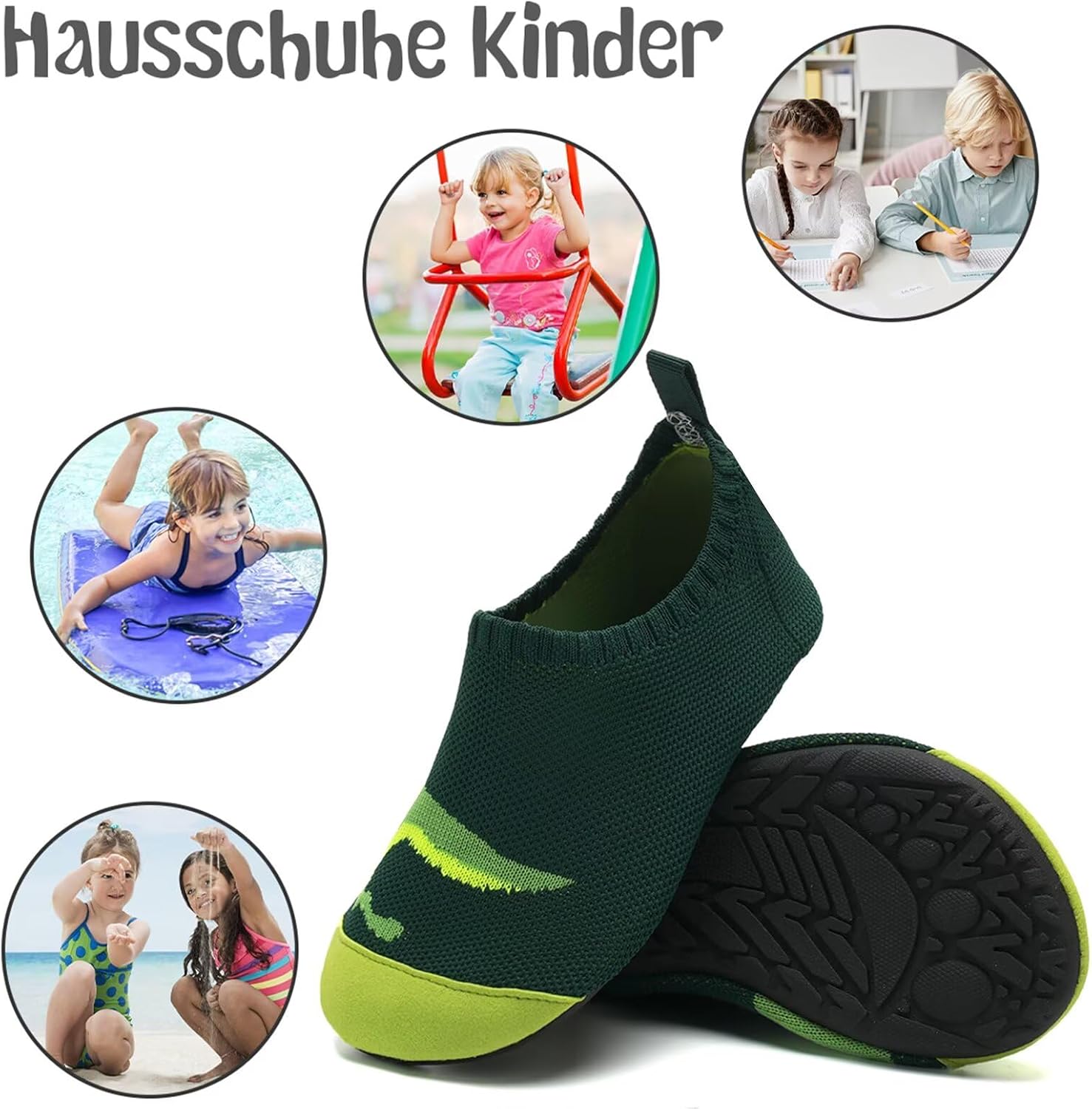 Thumbnail 6 de Kyopp Hausschuhe für Kinder (Junge & Mädchen) – atmungsaktive, rutschfeste Strick-Slipper