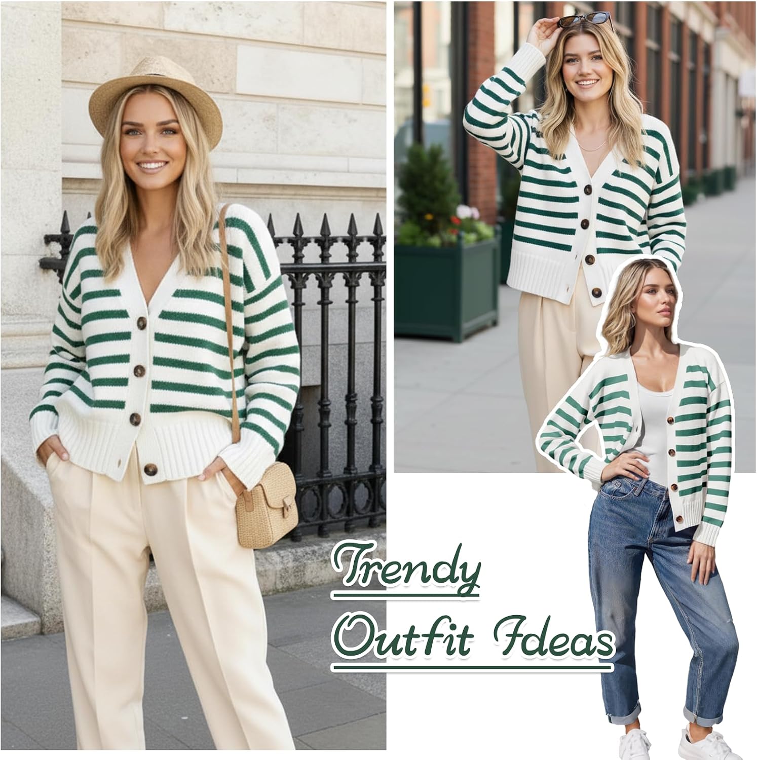 Detalle 2 de V-neck cardigan knitwear Truwelby for women