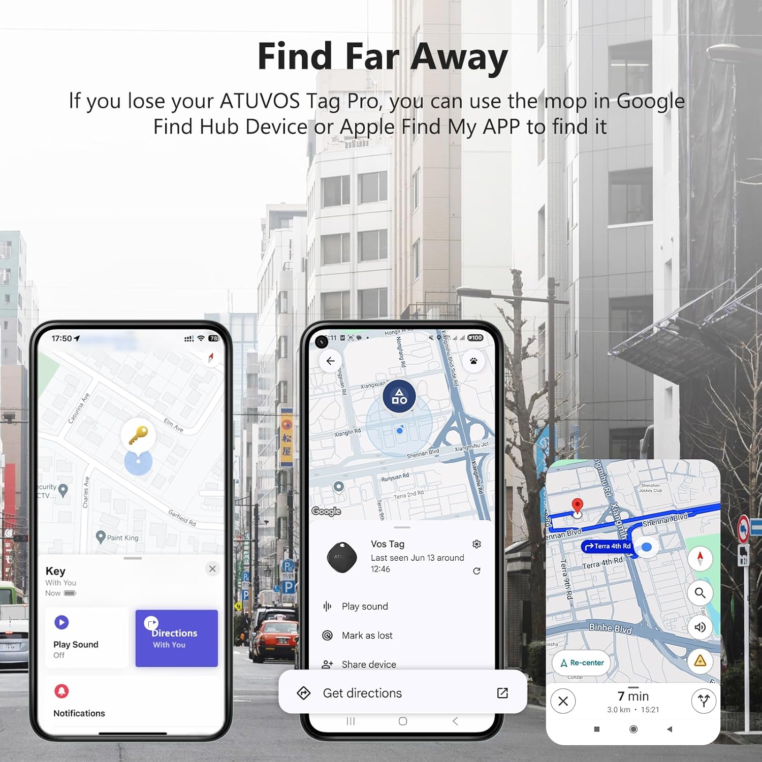 Thumbnail 3 de ATUVOS Dual System Air Tracker Tag PRO 2 Pack
