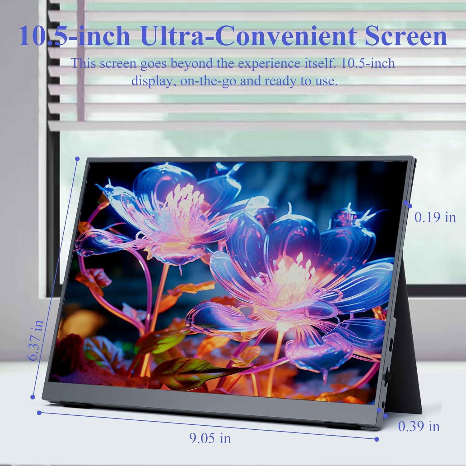 Detalle 2 de ALOLG 10.5" Portable Monitor: 1920×1280 IPS Second Screen with USB-C/Mini HDMI