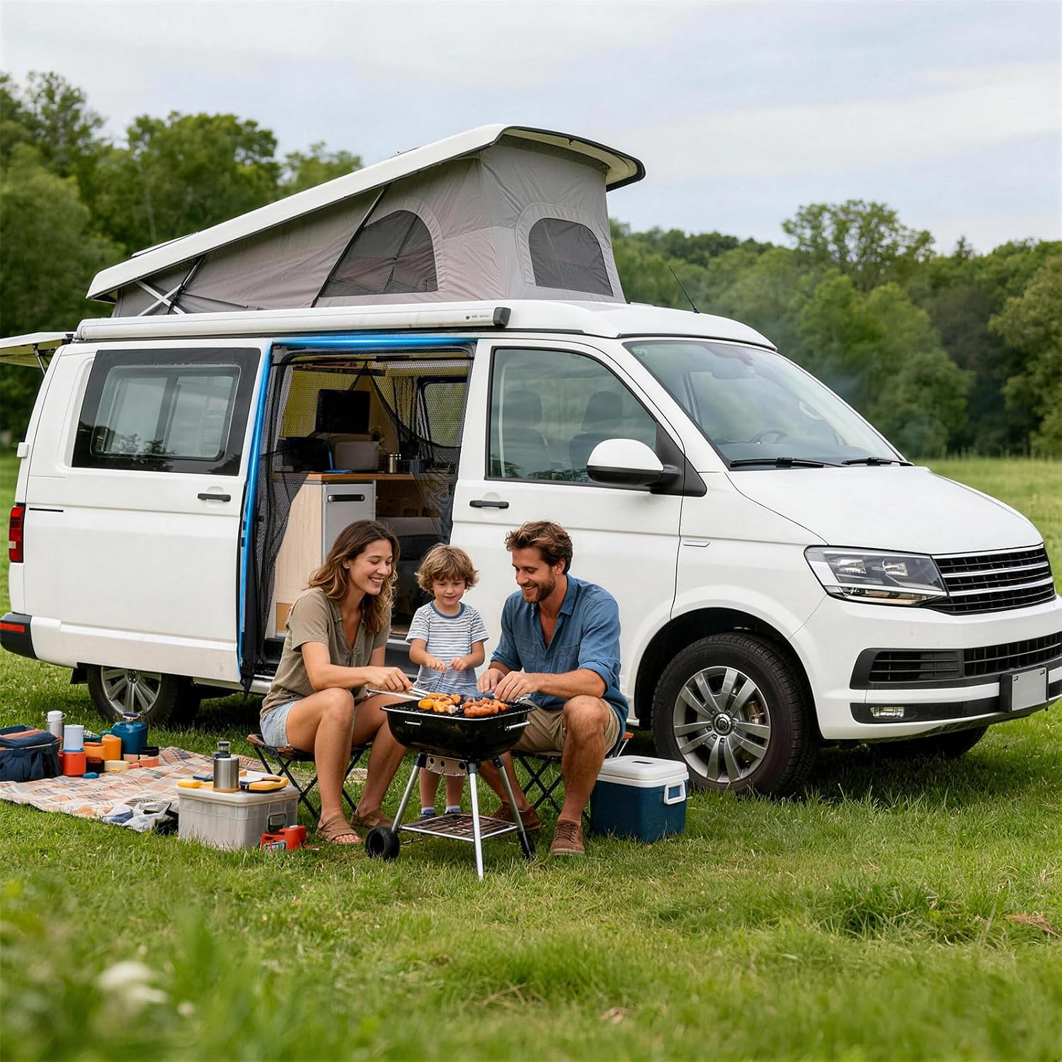 Thumbnail 6 de Moskitonetz Magnetisch für VW T5/T6 Schiebetür – Fliegennetz mit Magnetbefestigung