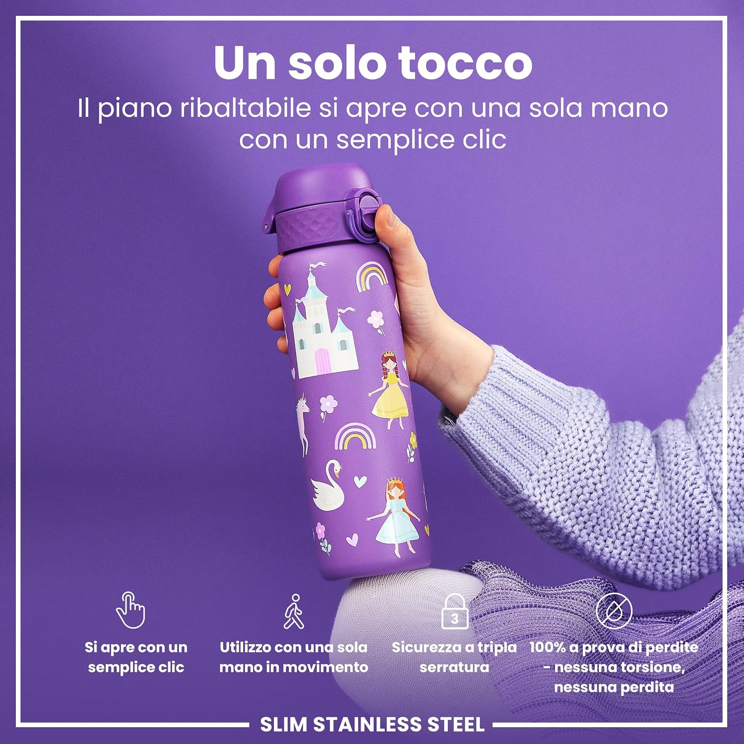 Detalle de ion8 Borraccia Inox Leggero 600ml 🥤