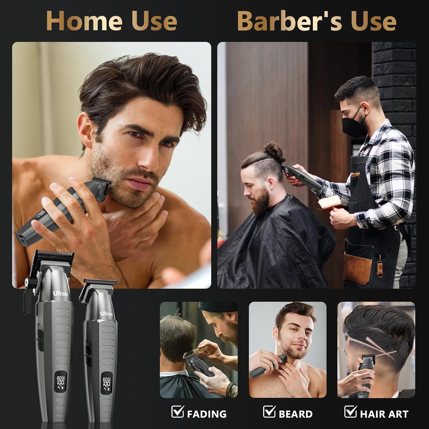 Thumbnail 4 de Ufree Professional Hair Clippers for Men trimmer set ✂