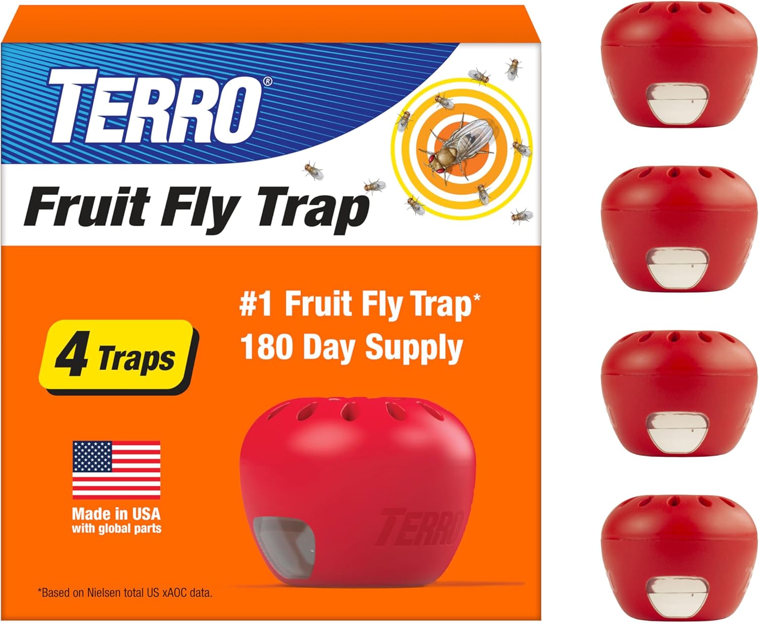 Detalle de TERRO T2503SR Fruit Fly Traps 180 Days 🪲