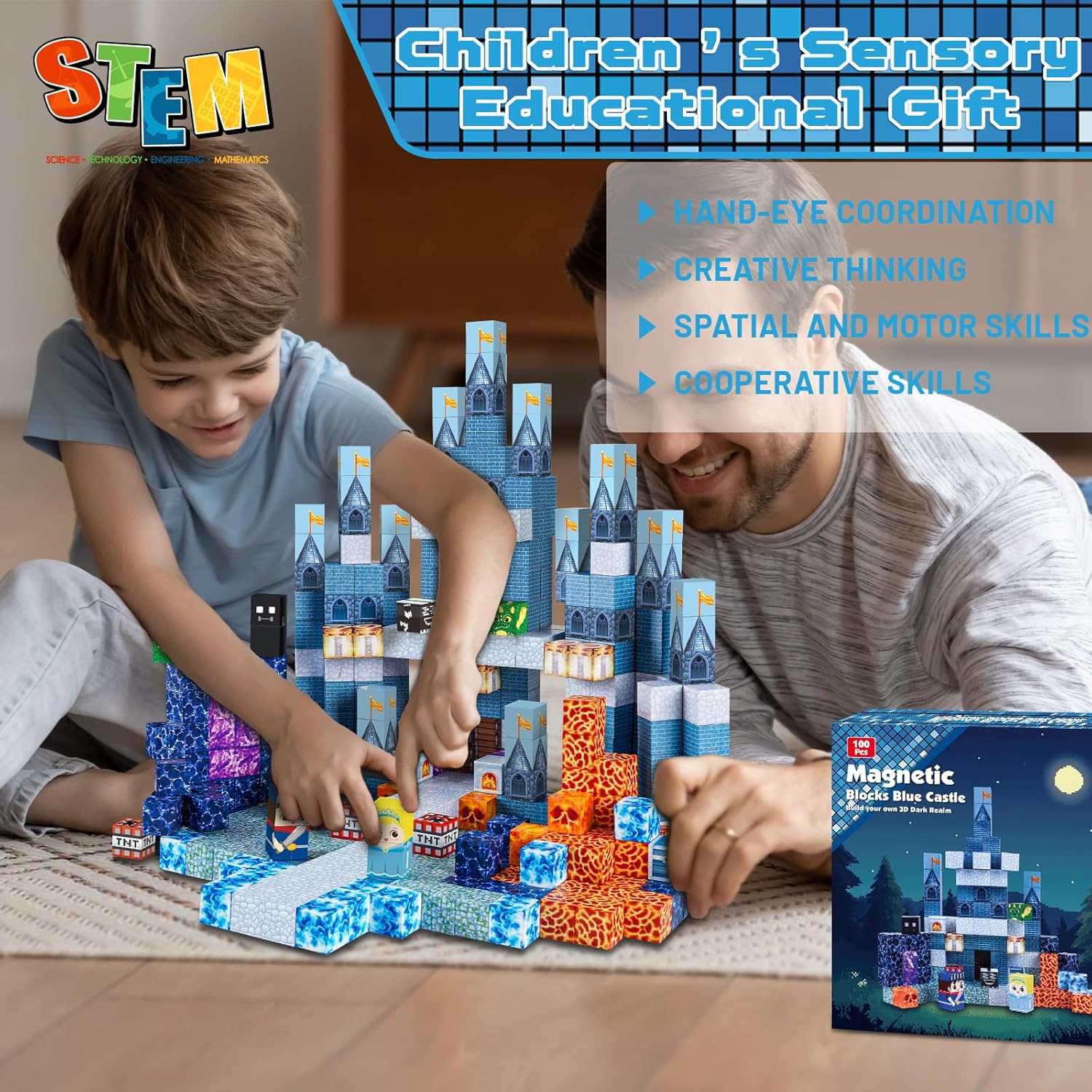 Thumbnail 5 de ToyUnited 100PCS Magnetic Blocks