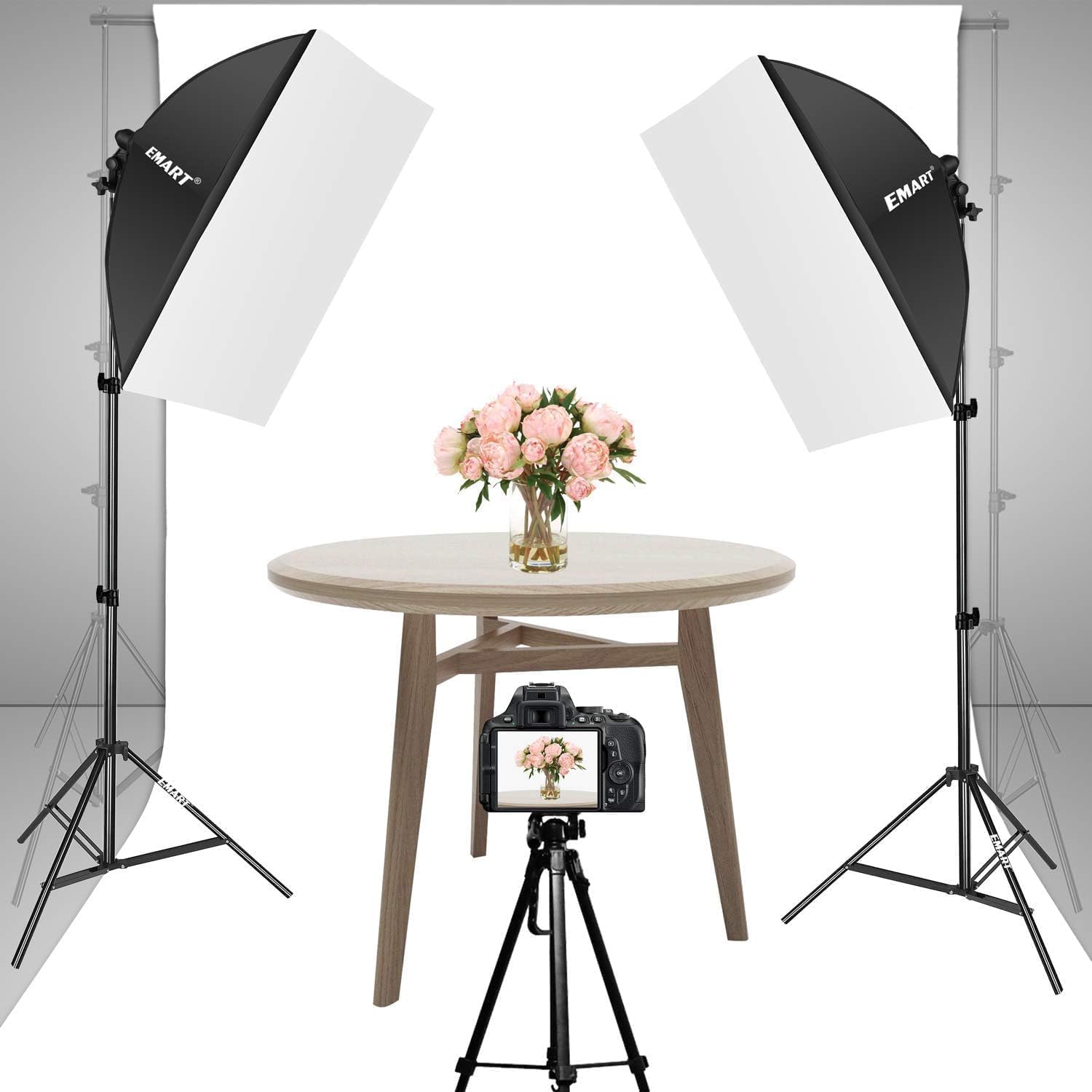 Thumbnail 6 de EMART 50 x 70 cm Softbox-Set (85 W, dimmbar, 3000–6000 K) für Video & Fotografie