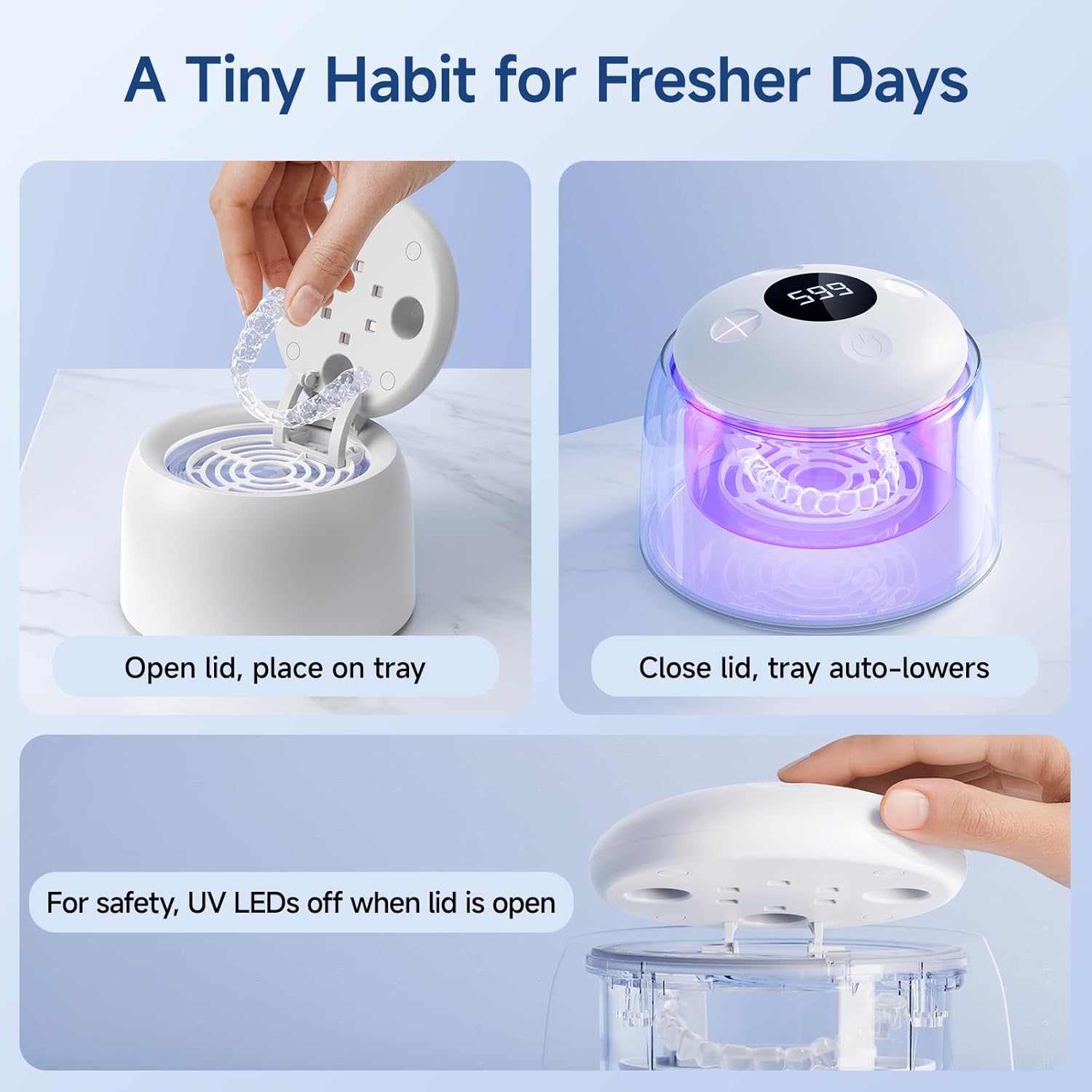 Thumbnail 4 de HouseSapp Ultrasonic Retainer Cleaner 45kHz