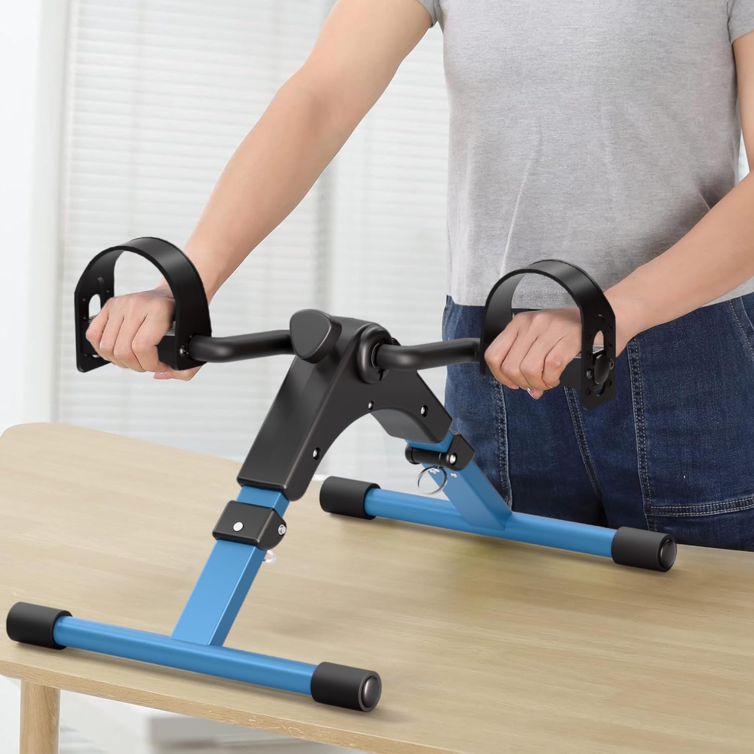 Thumbnail 2 de Pedalier Mini Velo d Appartement pour Bras et Jambes — Formateur avec Moniteur LCD