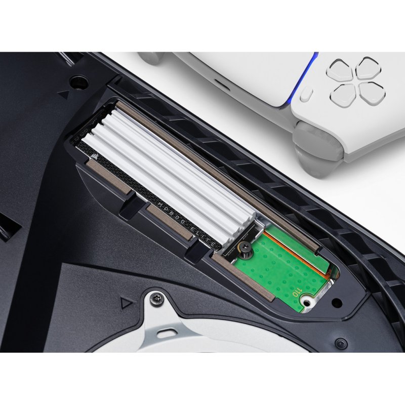 Detalle de Corsair MP600 ELITE 2TB SSD NVMe M.2 para PS5