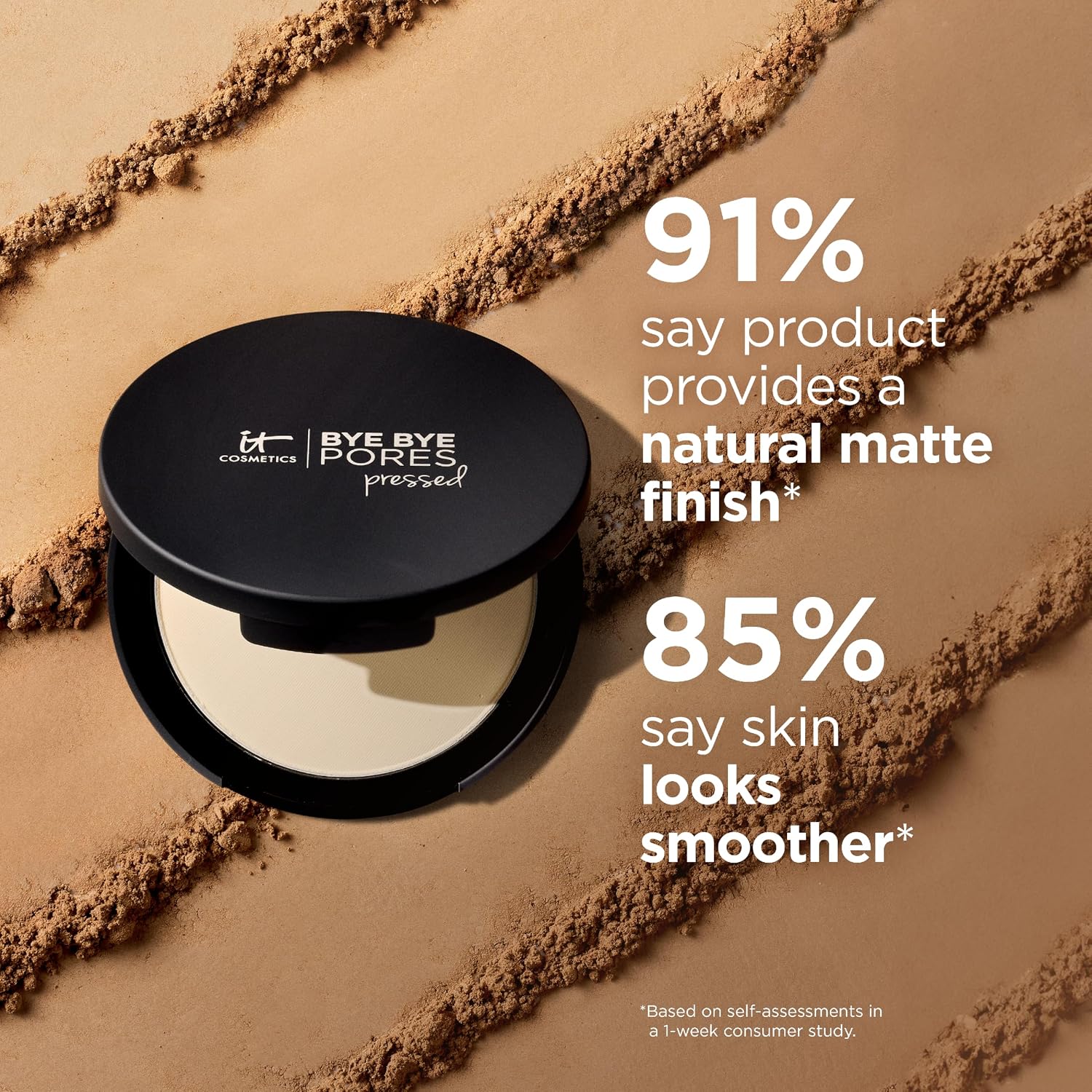 Detalle 1 de IT Cosmetics Bye Bye Pores Pressed Setting Powder 4219-13966, Translucent Matte