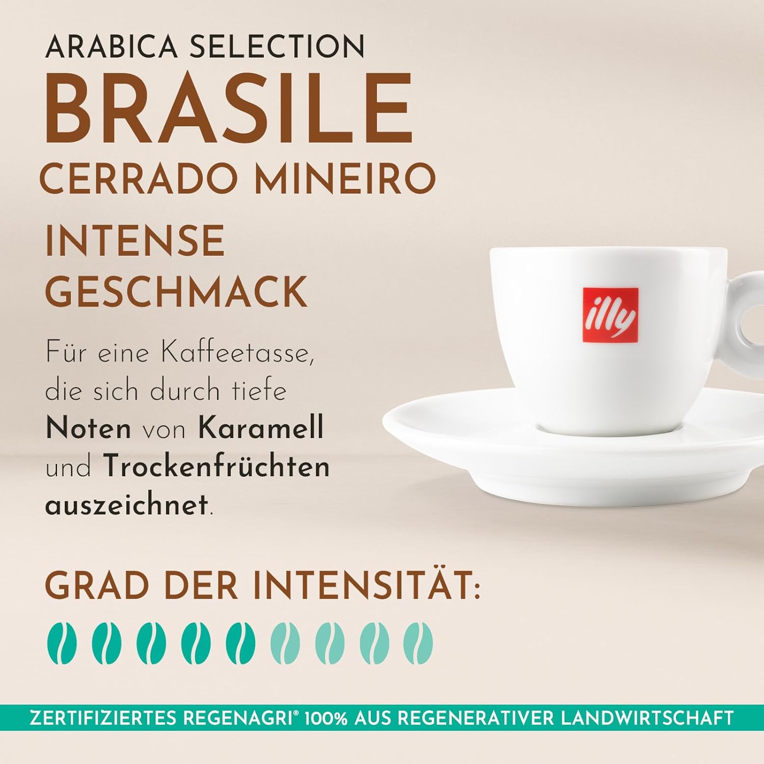 Detalle de illy Gemahlener Kaffee für Espresso Arabica Selection Brasile Cerrado Mineiro – 250 g