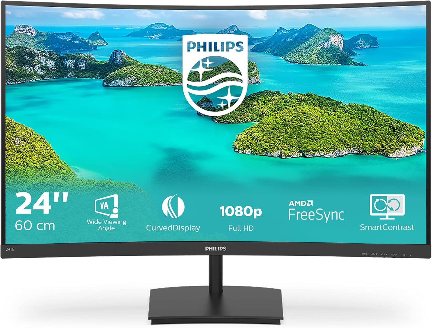 Thumbnail 1 de Philips 241E1SCA 24-inch Curved Monitor