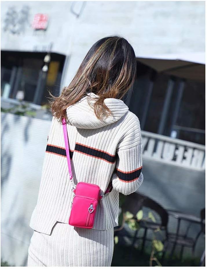 Detalle de JANKS Piccole Borse Crossbody per Donne: borsa a tracolla mini, resistente nylon e tasche organizzate