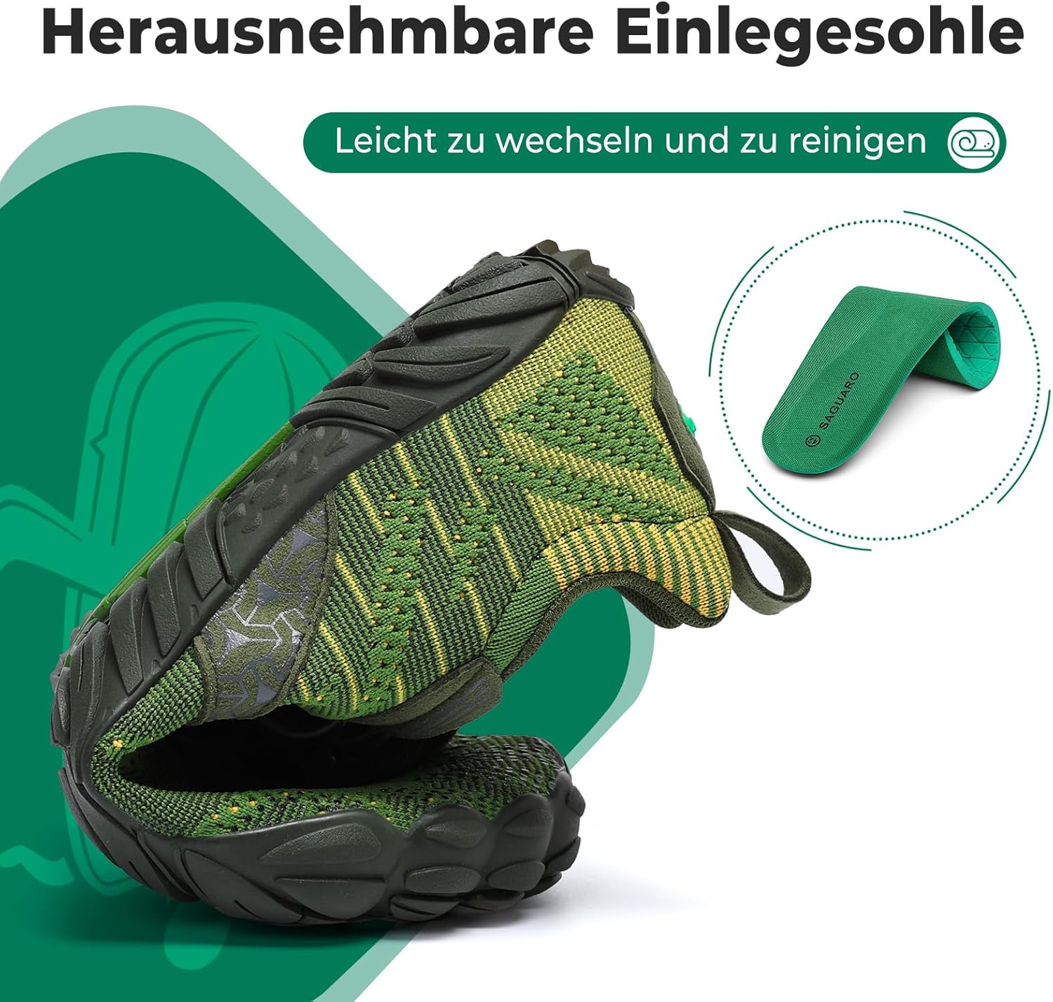 Thumbnail 5 de SAGUARO Knit Barfußschuhe mit rutschfester Gummisohle und Zero-Drop – Damen & Herren, Gr. 36–48