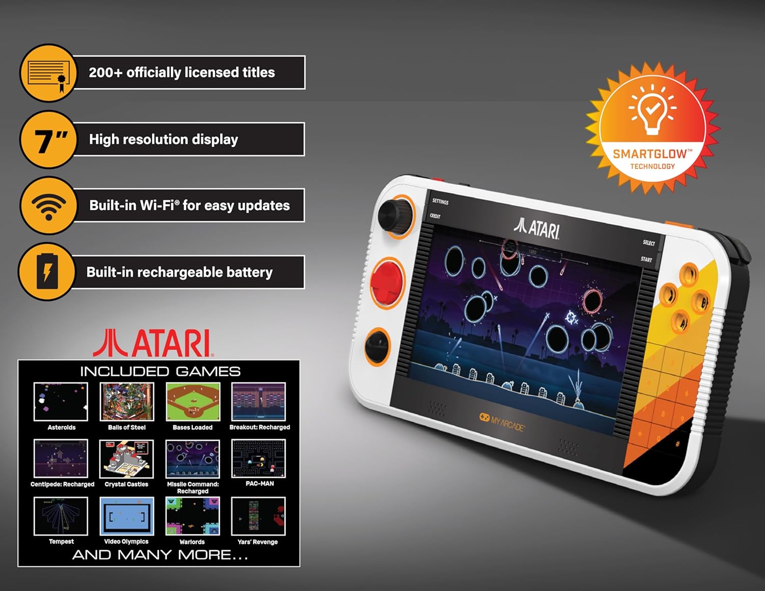 Thumbnail 3 de My Arcade Atari Gamestation Go 7-inch