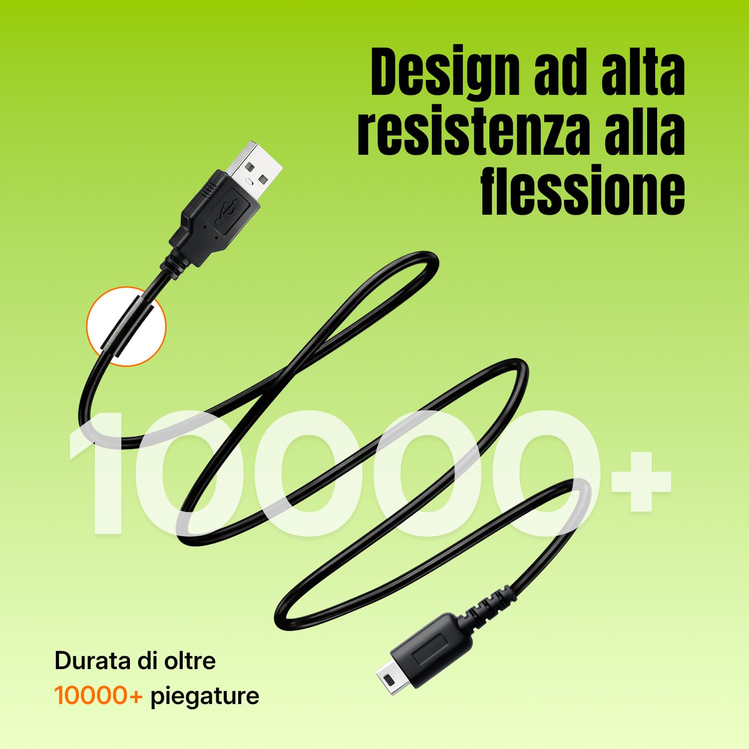 Detalle 2 de Tolesum Cavo di Ricarica USB da 1,2 m per Nintendo DS Lite (USG-001) – Ricambio affidabile