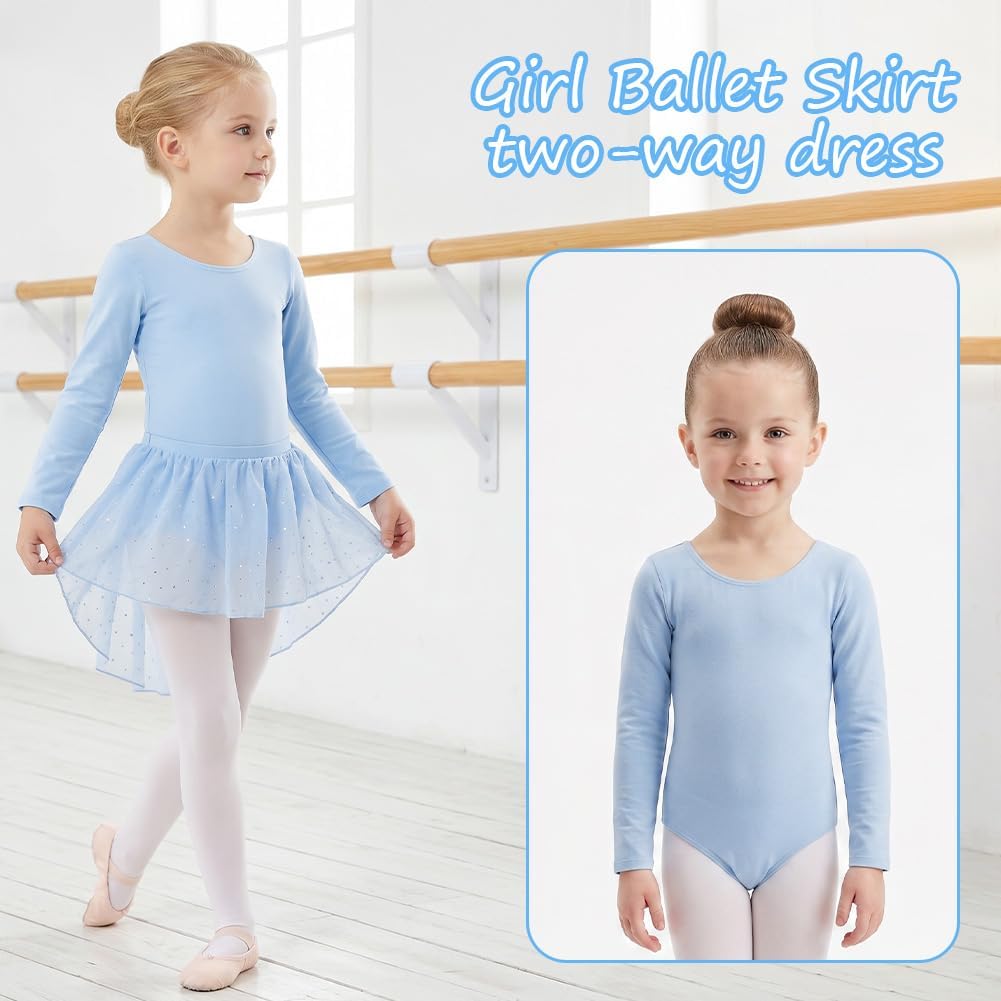 Thumbnail 5 de AOOWU 5773683 Girls’ Two-Piece Ballet Leotard with Sequin Tulle Skirt