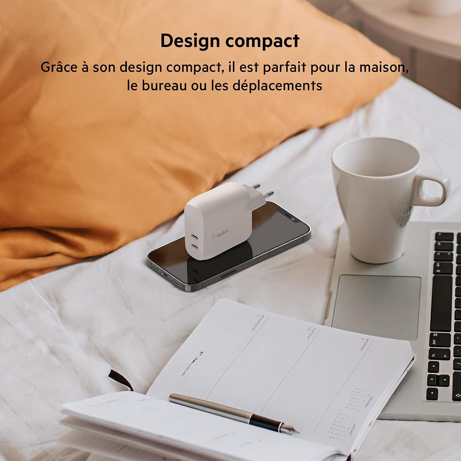 Thumbnail 4 de Belkin Chargeur secteur USB-C PD 40 W — chargeur USB-C double