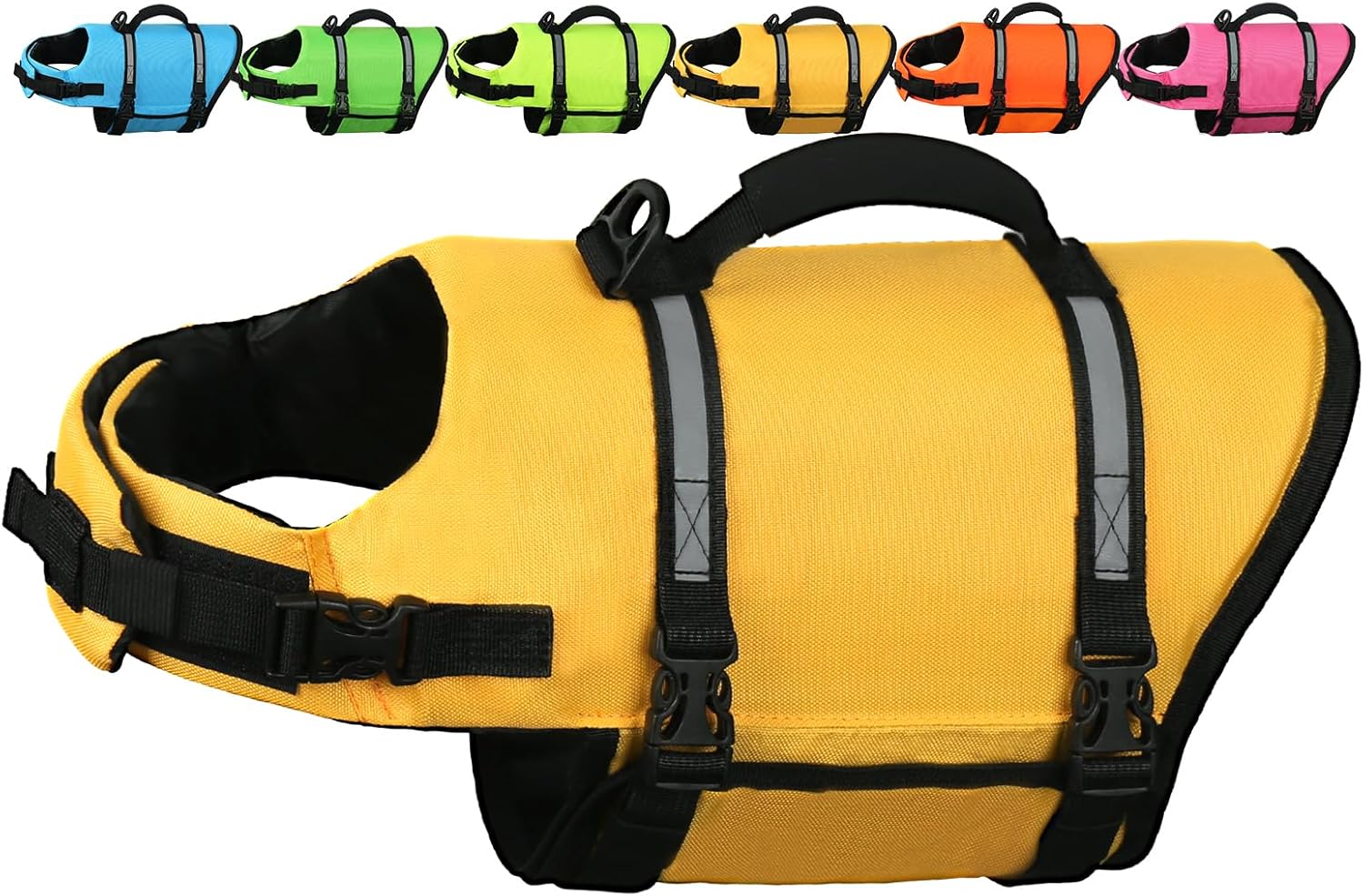 Thumbnail 6 de AMZNOVA Rip Stop Hundeschwimmweste für Bootfahren (Rettungsweste), XS, Blau