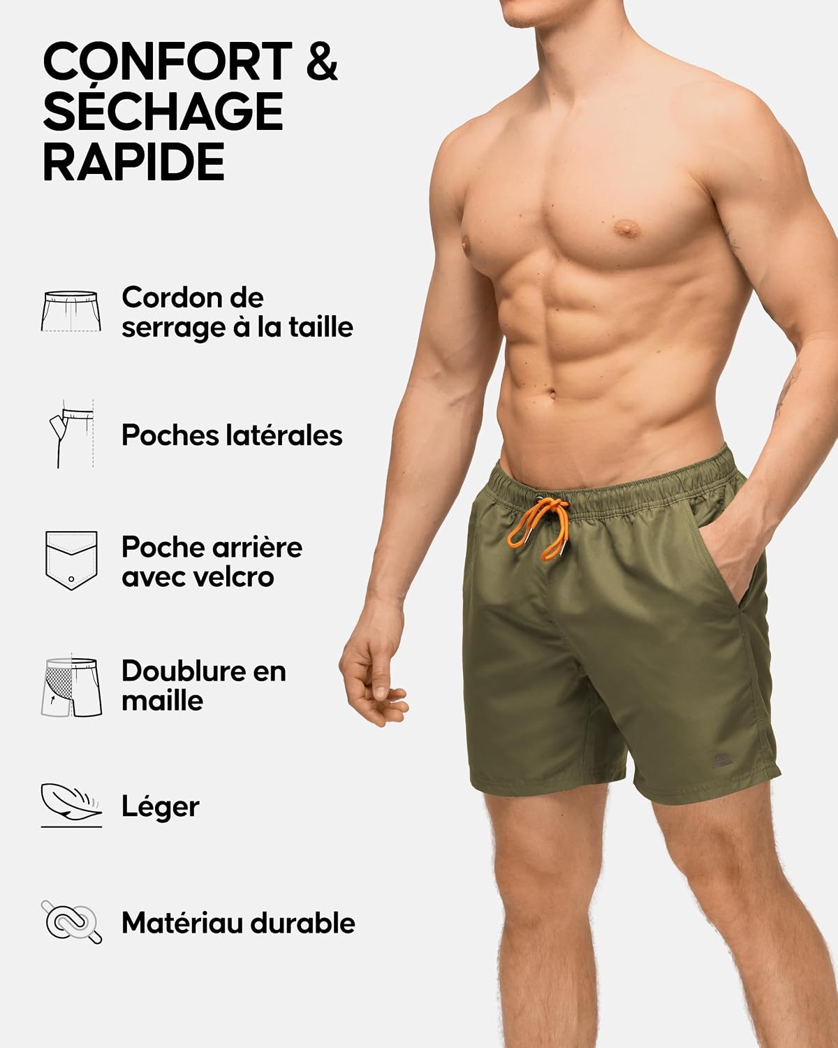 Thumbnail 1 de DANISH ENDURANCE Short de Bain Léger Confort