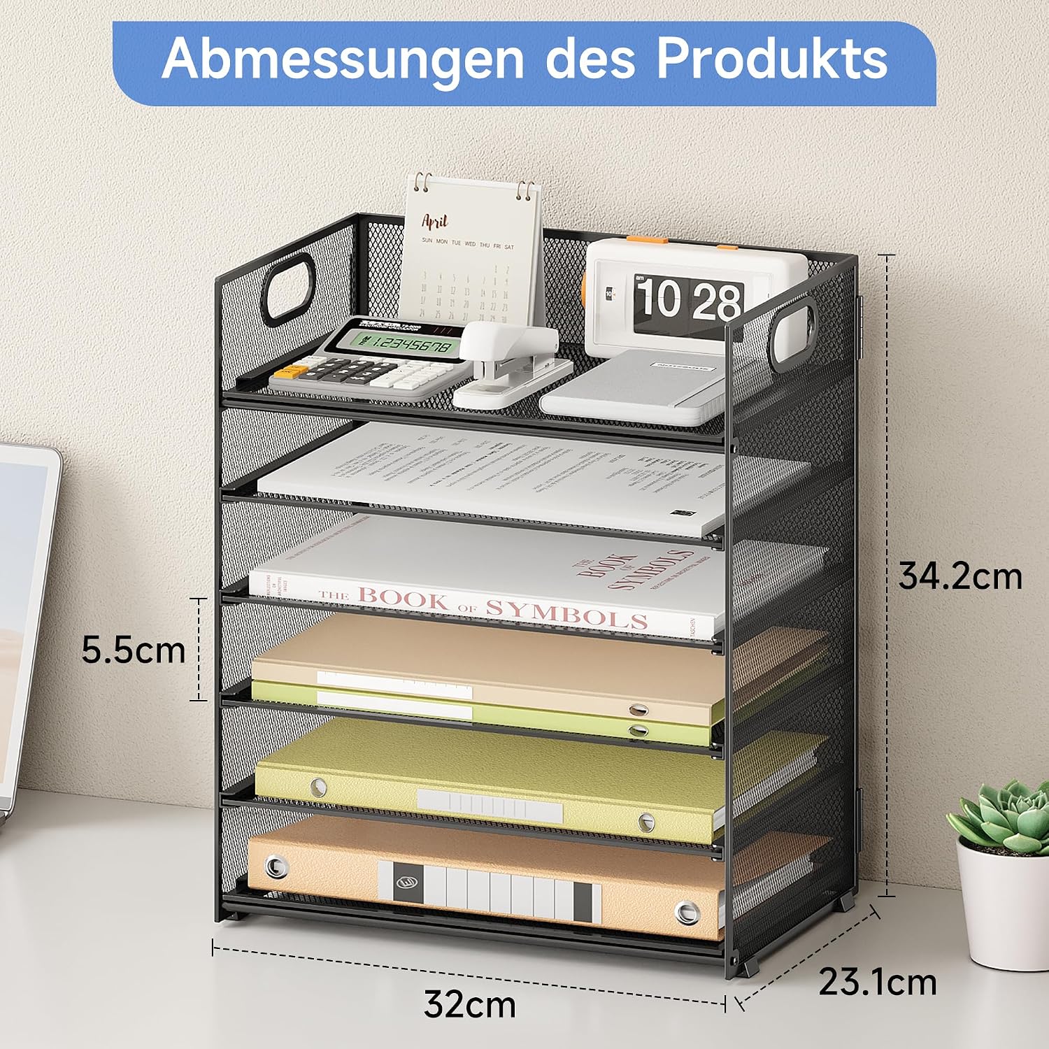 Detalle 1 de VITVITI Schreibtisch Organizer 6 Ebenen