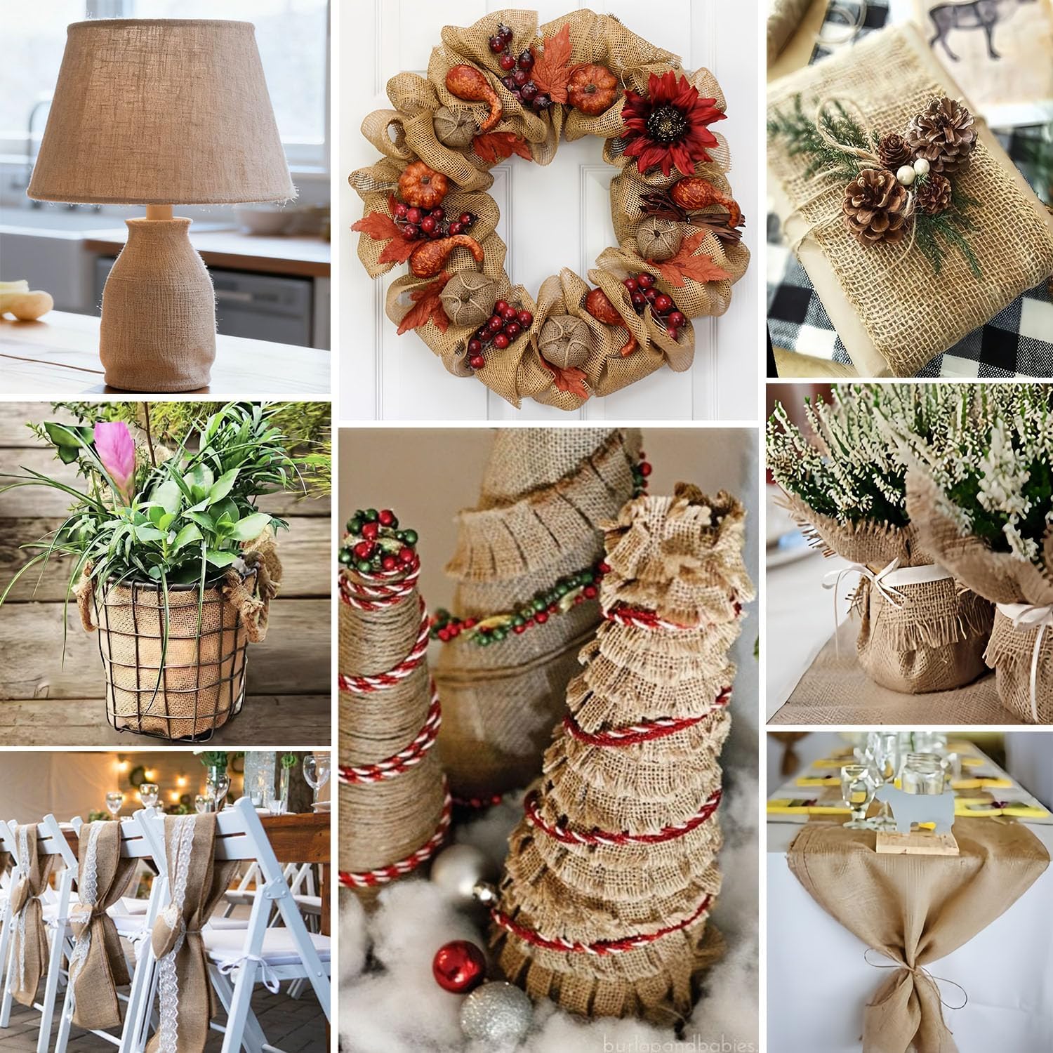 Detalle 2 de Burlap Fabric Roll, 40" x 7 Feet