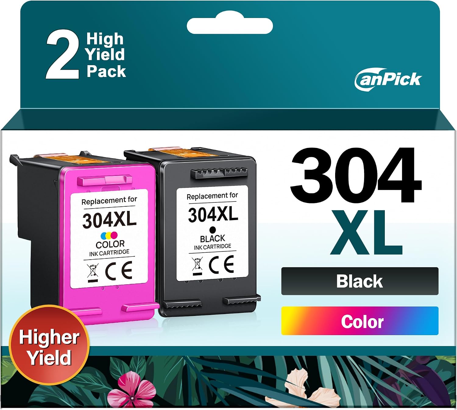 Detalle de CanPick 304XL Multipack 2‑Pack Druckerpatronen 🖨