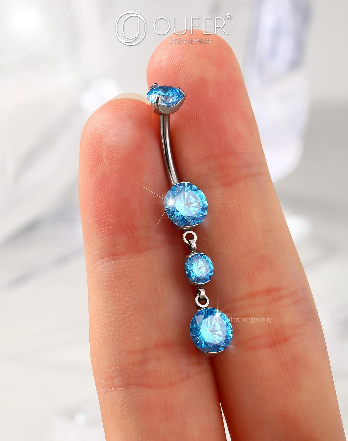 Thumbnail 4 de OUFER Belly Bar Titane Interne 14G 10mm