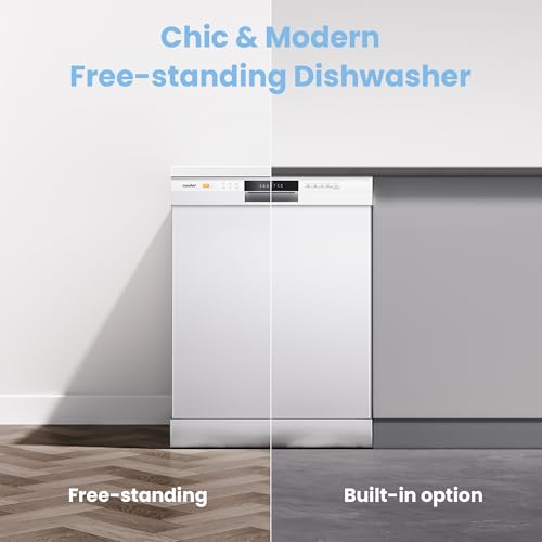 Thumbnail 6 de COMFEE' Dishwasher Freestanding, 13 Place Settings, 60cm, White