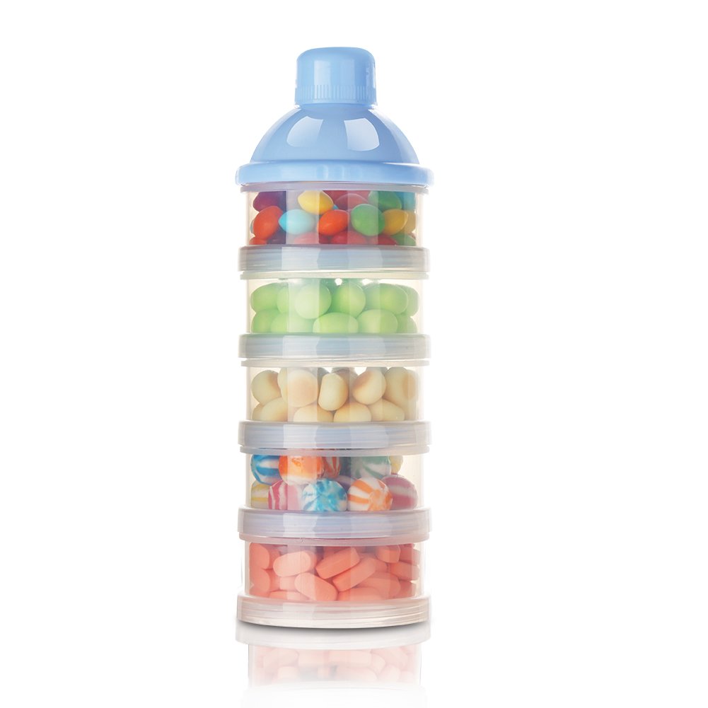 Detalle 2 de Accmor On The Go Formula Dispenser, 5 Stackable BPA-Free PP Compartments
