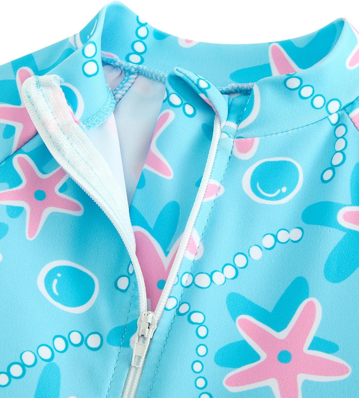 Detalle de WYTbaby Baby Badeanzug Einteilig UV-Schutz für Kleinkinder 3 Monate–3 Jahre, mit Front-Reißverschluss