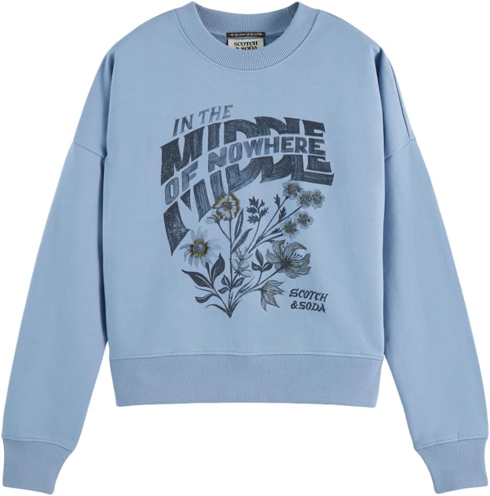 Detalle 2 de Scotch & Soda Chest Artwork Sweatshirt femme