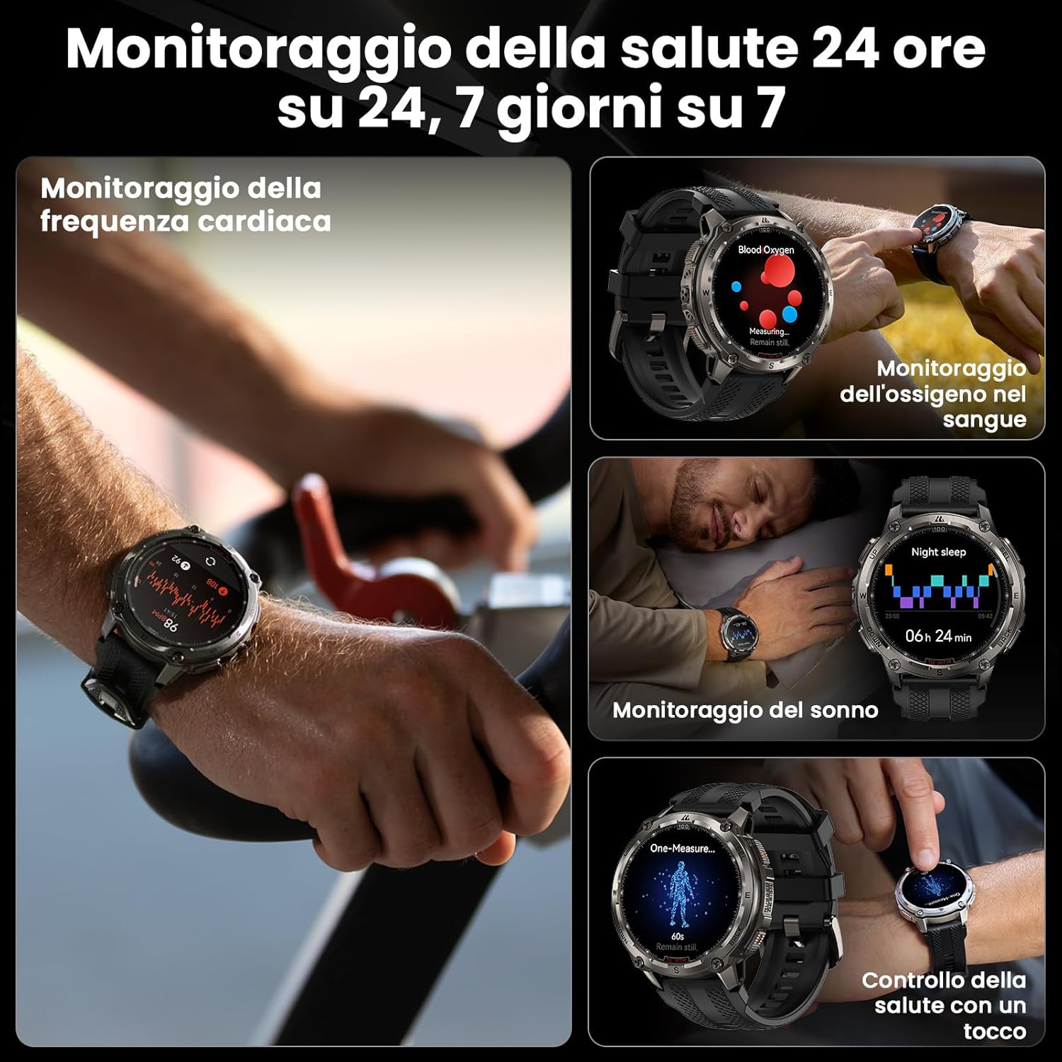 Thumbnail 6 de KOSPET Tank T4 Smartwatch Uomo 50 giorni di batteria
