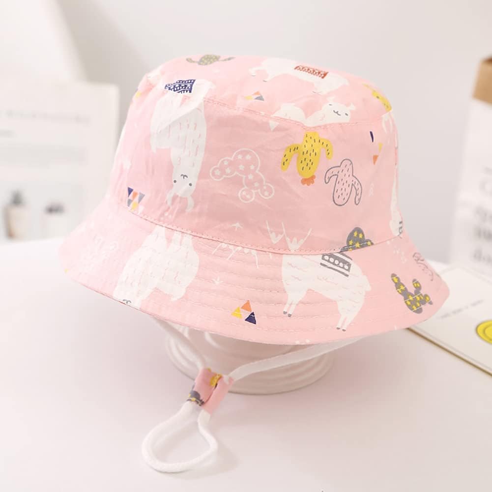 Detalle de Malaxlx kids bucket sun hat (baby to 8 years) with cute printed wide brim