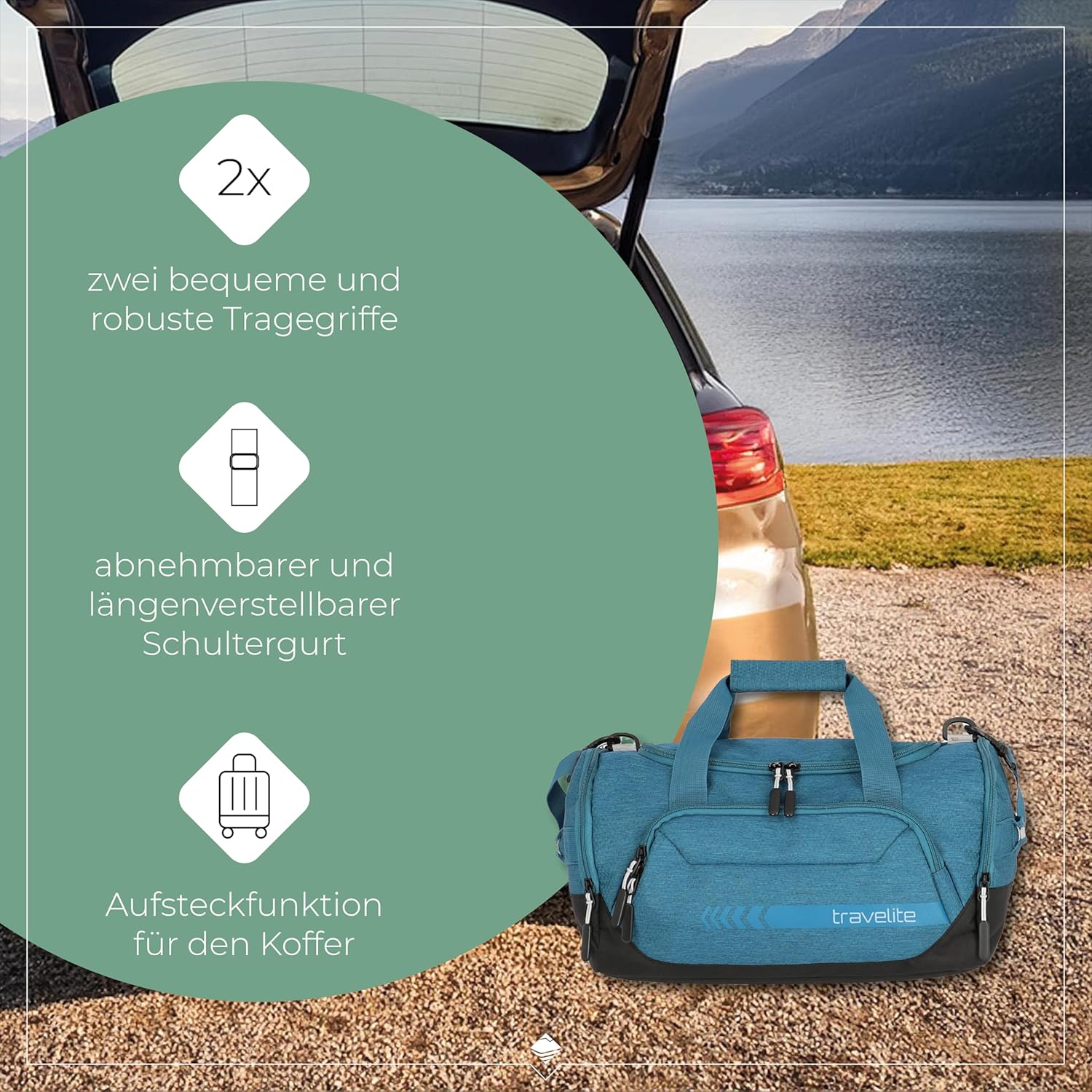Thumbnail 6 de travelite Reisetasche Handgepäck „Kick Off“ als Weekender (40 cm, 23 Liter) – leicht & für Sport/Urlaub
