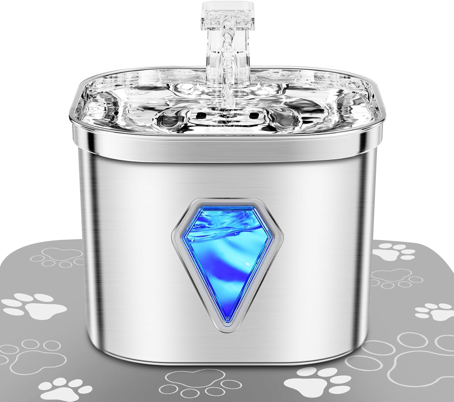 Detalle de EUARY Dispensador Agua Gatos Perros 2,5 L