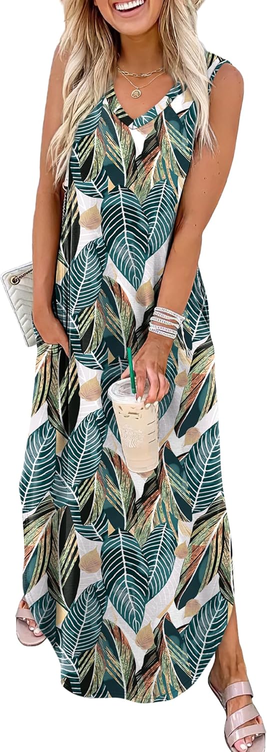 Detalle de Sampeel Summer Dresses Maxi Dress with Pockets