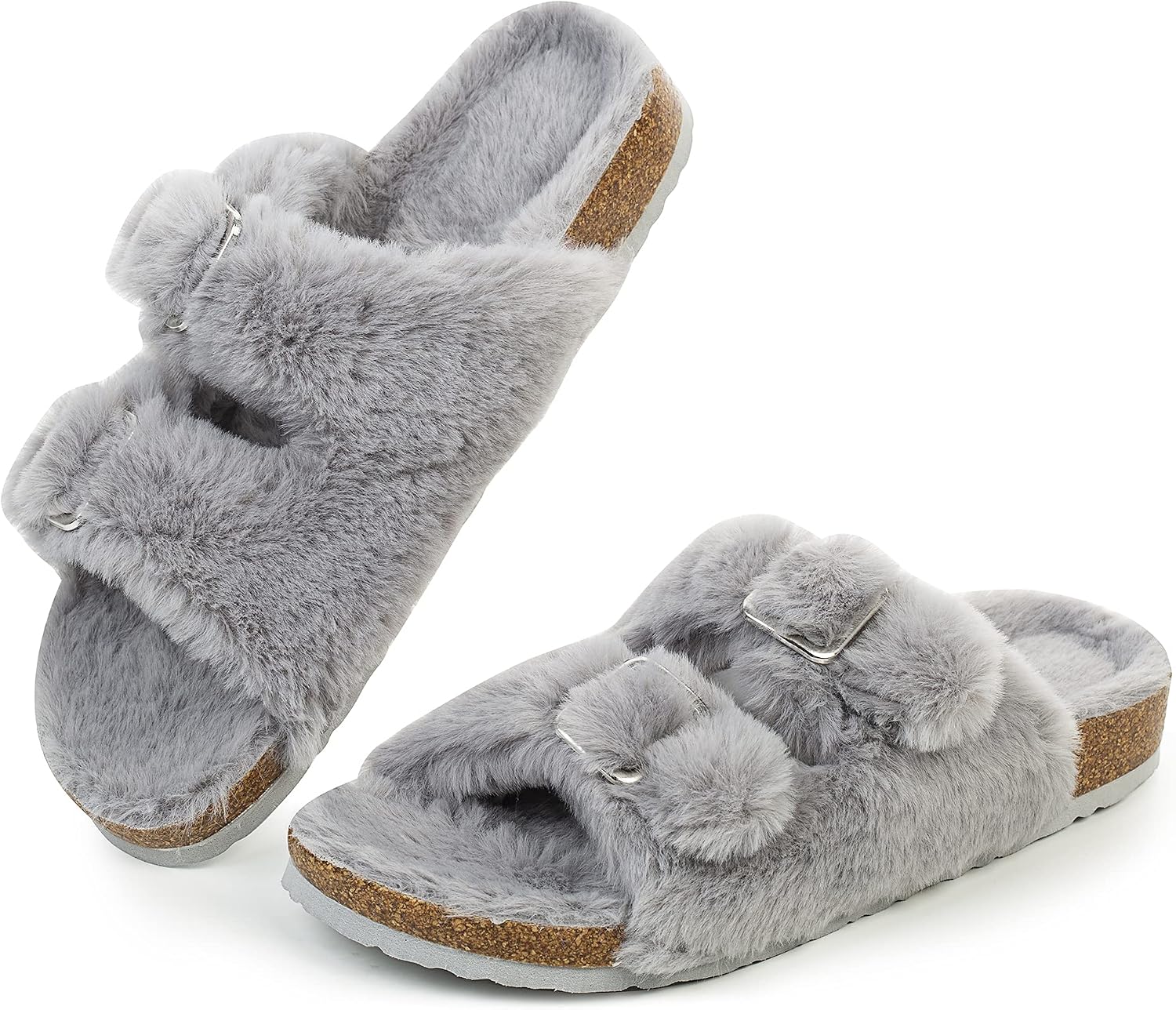 Detalle de FITORY Women's Slippers with Faux Fur