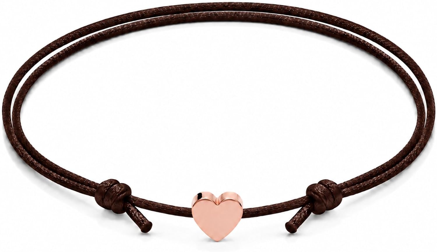 Detalle de GD GOOD.designs Cavigliere da donna con cuore: cavigliera impermeabile regolabile 20–30 cm in acciaio inox con cuori dorati, rosa e argento