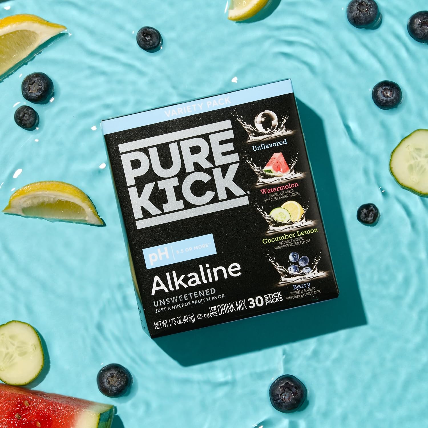 Detalle de Pure Kick Alkaline Drink Mix, 30 Packets