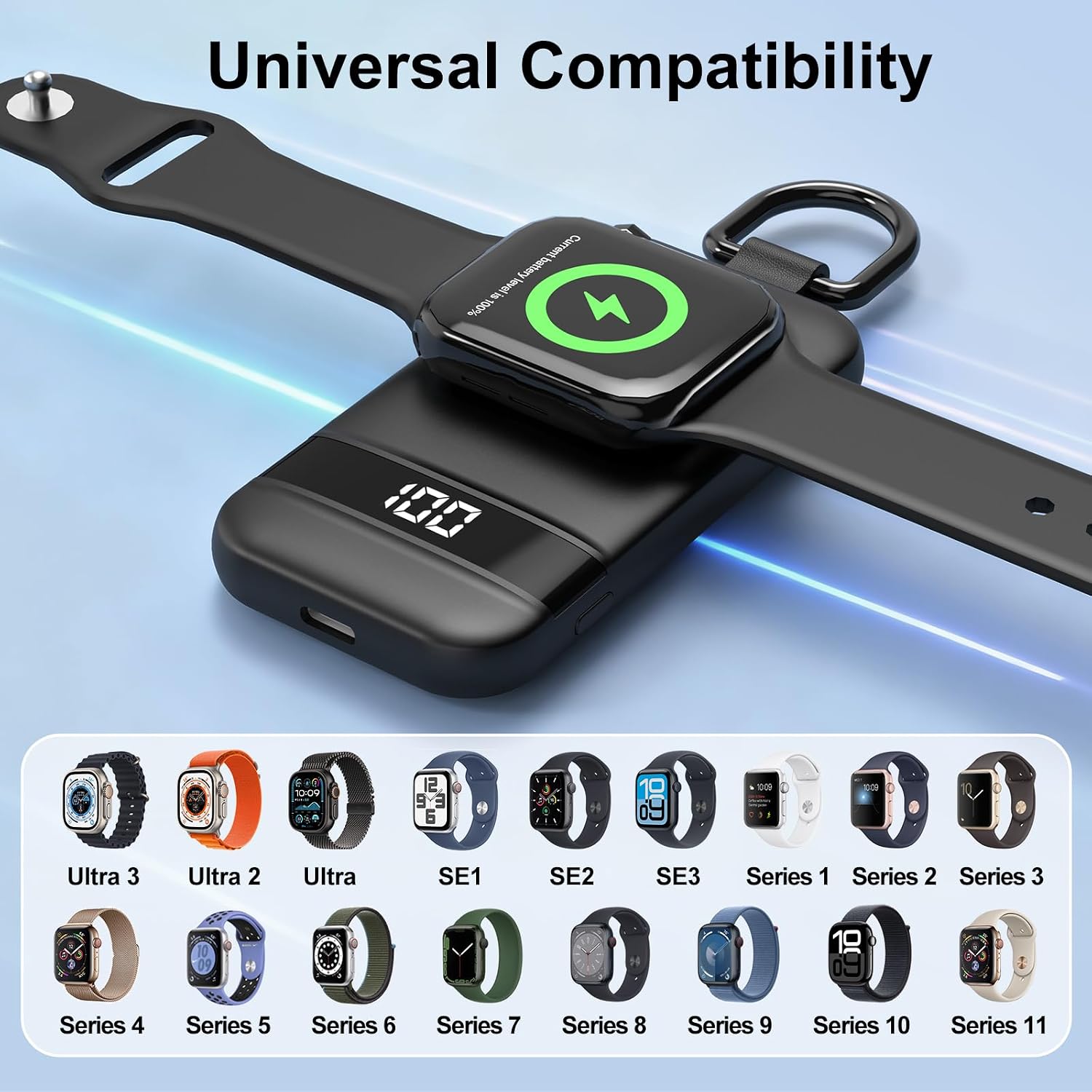 Detalle 1 de Convoltyai Apple Watch portable charger 2500mAh