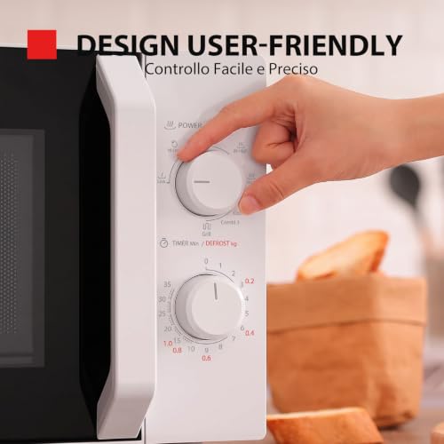 Thumbnail 6 de Toshiba MW2-MG20P(WH) 3-in-1 Forno Microonde Grill Combinato, 20 L, 800 W + Grill 1000 W, Bianco